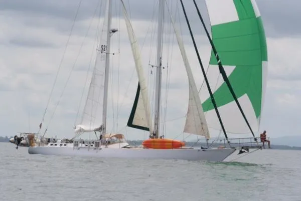 Slide: The Image of Naval de Kerlevin Schooner 1980 - 0