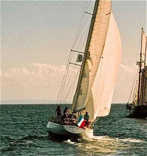 Slide: The Image of Naval de Kerlevin Schooner 1980 - 2