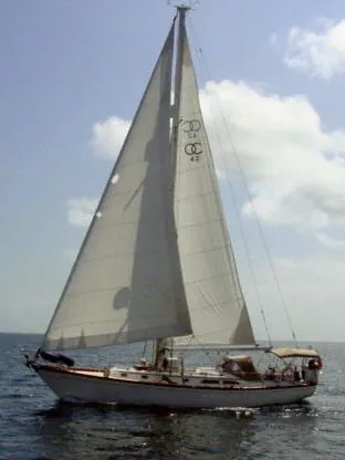 Slide: The Image of Hinckley/Ocean Cruising Yachts Aft Cockpit OC 42 1983 - 0