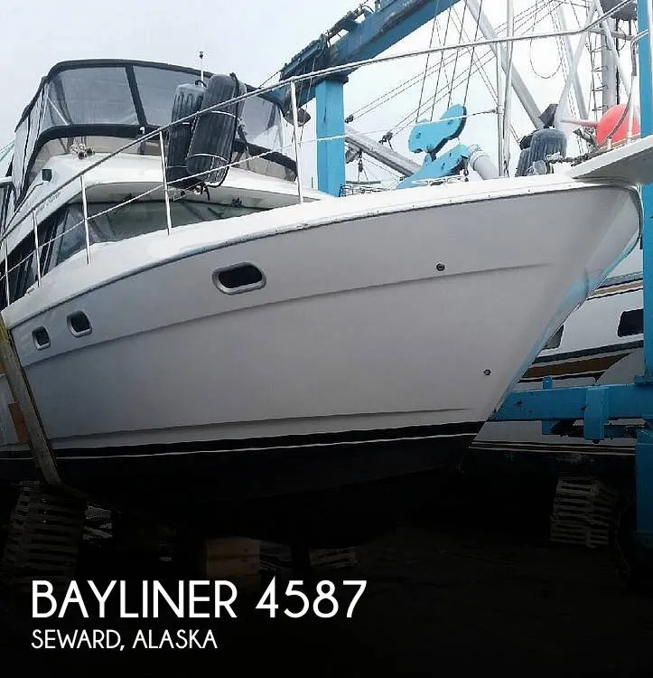 Slide: The Image of Bayliner 4587 Cockpit Motor Yacht 1995 - 0