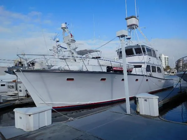 Slide: The Image of Harkers Island Flybridge Sportfisher 1970 - 0