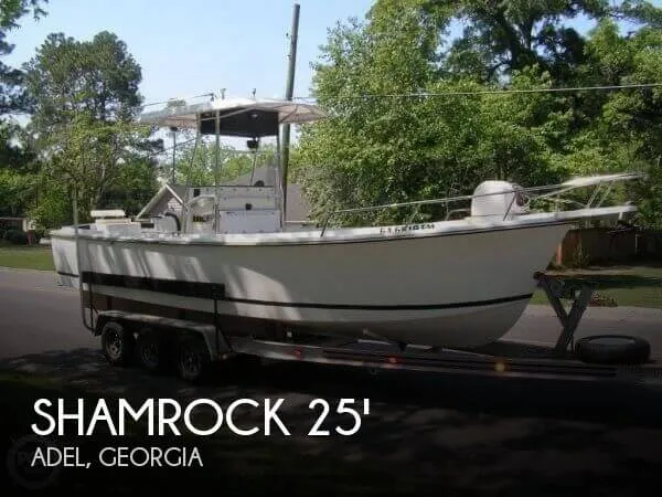 Slide: The Image of Shamrock 260 Open Fisherman 1990 - 0