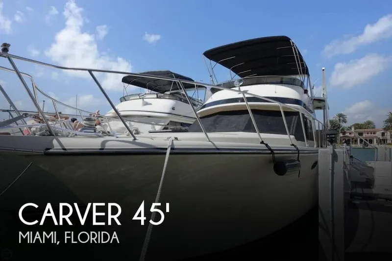 Slide: The Image of Carver Yachts Californian 45 Sundeck Double Cabin 1989 - 0