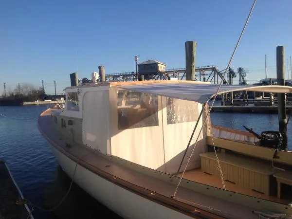 Slide: The Image of Rockland Boat Company Lobster Boat 1955 - 4