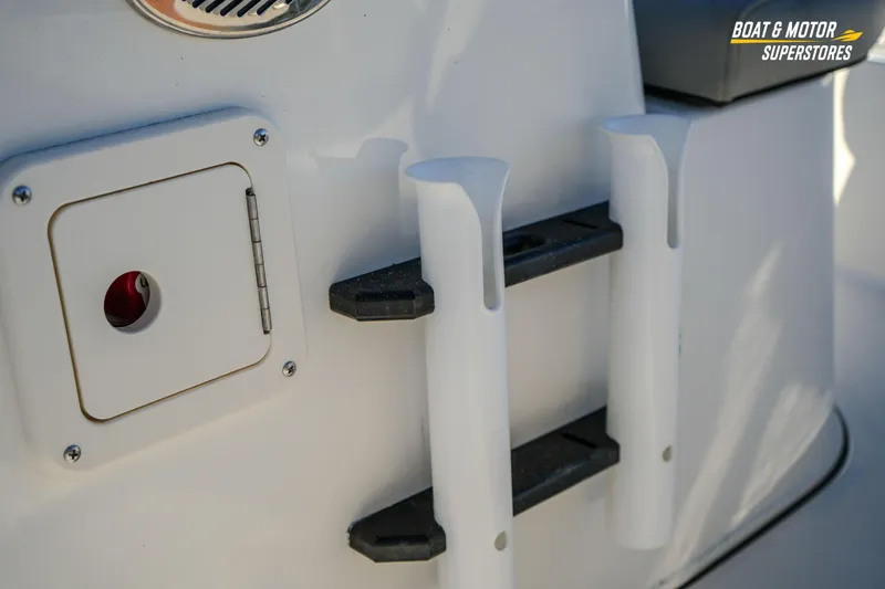 Slide: The Image of Key West 188 Bay Reef 2026 boat ladder and hatch detail. - 26