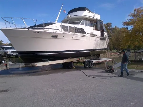Slide: The Image of Chris-Craft 410 Motor Yacht 1980 - 1