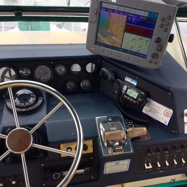 Slide: The Image of Sea Ray 410 Aft Cabin MY 1987 - 4