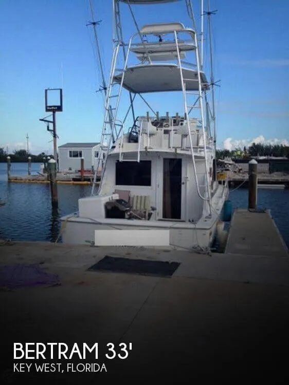 Slide: The Image of Bertram 33 Flybridge Cruiser 1990 - 0