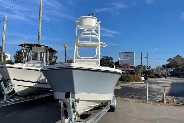 Slide: The Image of Parker 230 Coastal Elite 2026 on trailer, ready for adventure. - 10