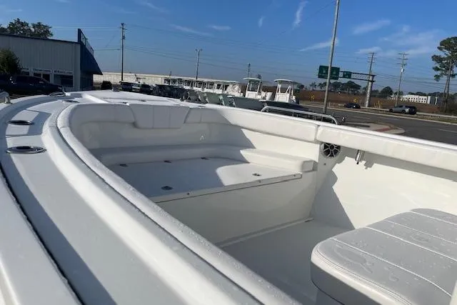 Slide: The Image of Interior view of Parker 230 Coastal Elite boat, year 2026. - 5