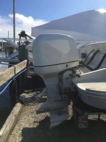 Slide: The Image of Boston Whaler 27 full cabin 1989 - 2