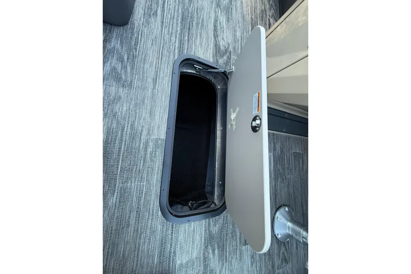 Slide: The Image of Open storage compartment in 2026 Viaggio x22u, featuring modern design and functionality. - 15