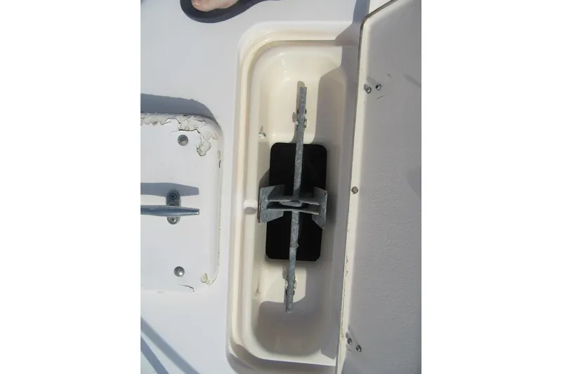 Slide: The Image of Anchor storage compartment on a 1996 Grady-White Voyager 248 boat. - 9