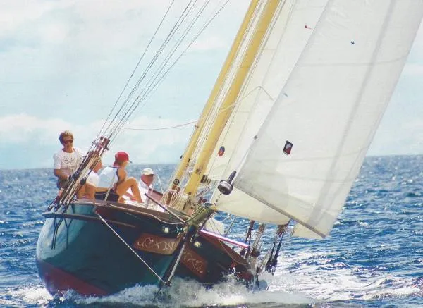 Slide: The Image of Van Dam 32 Cold Molded Custom Gaff-Rigged Ketch 1984 - 3