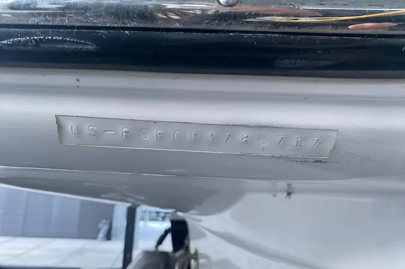 Slide: The Image of Hull identification number on a 2017 Monterey 355 Sport Yacht. - 67