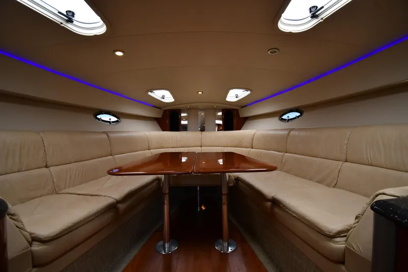 Slide: The Image of Interior of 2008 Formula 400 Super Sport yacht with leather seating. - 35
