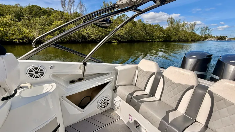 Slide: The Image of Interior of 2014 Pronautica 33 Sport on calm waters. - 15