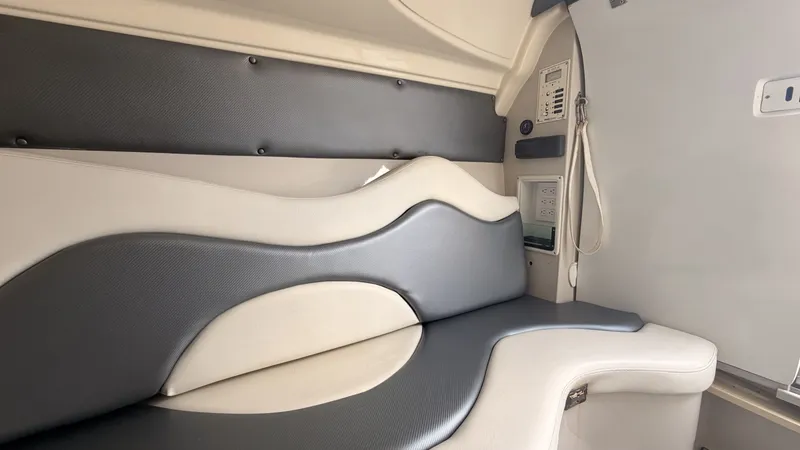 Slide: The Image of Interior of 2014 Pronautica 33 Sport with sleek seating. - 8