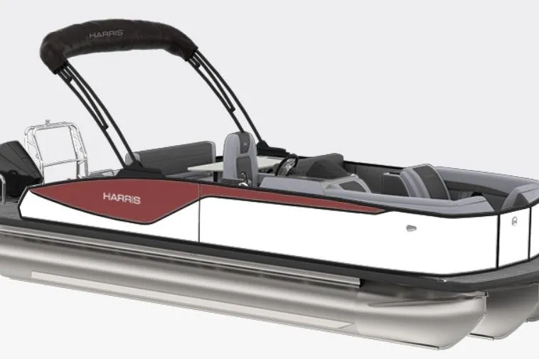 The Image of 2026 Harris Sunliner 230 pontoon boat with sleek design and modern features. - 1