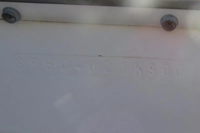 Slide: The Image of Hull identification number on a 2000 Sport-Craft 24 CC boat. - 6
