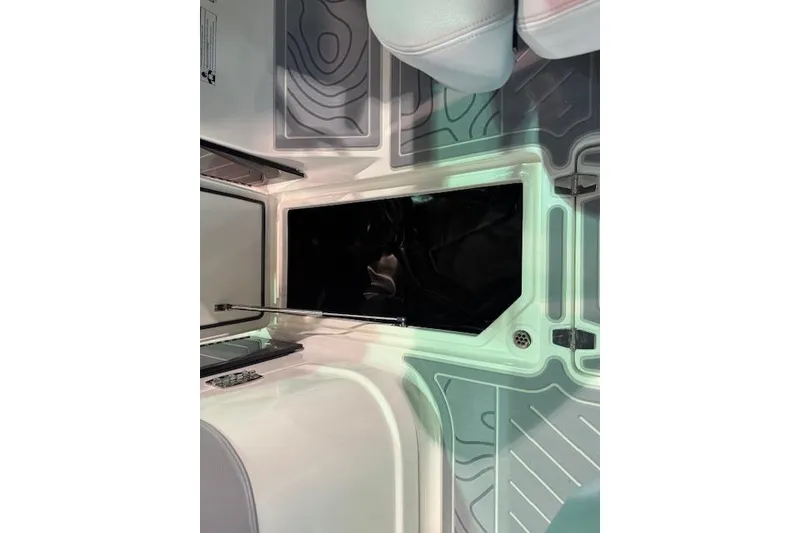 Slide: The Image of 2026 Regal LS6 Surf boat interior with sleek design and modern features. - 20