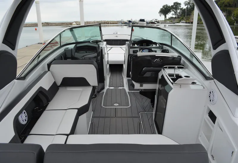 Slide: The Image of Interior view of 2023 Monterey 305SS Super Sport boat. - 11