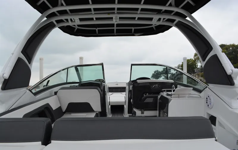 Slide: The Image of Interior view of 2023 Monterey 305SS Super Sport boat. - 12