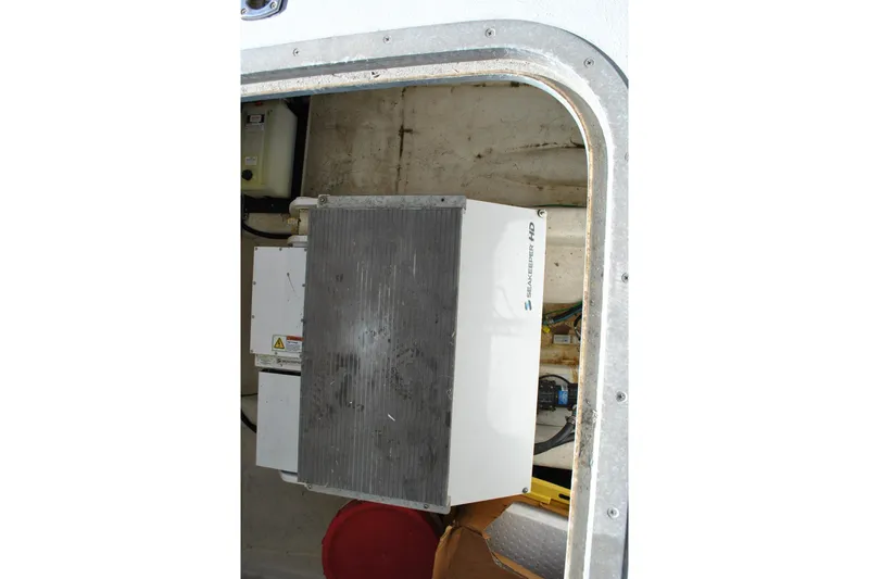 Slide: The Image of Engine compartment of 2019 Newton 53 dive boat with Seakeeper HD system. - 12