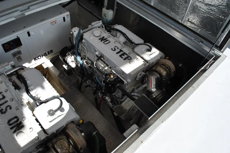 Slide: The Image of Engine room of 2019 Newton 53 dive boat with Kohler generator and twin engines. - 7