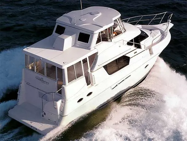 Slide: The Image of Silverton 453 Motor Yacht Fully Glass Enclosed 1999 - 1