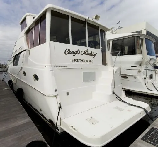 Slide: The Image of Silverton 453 Motor Yacht Fully Glass Enclosed 1999 - 2