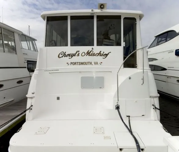 Slide: The Image of Silverton 453 Motor Yacht Fully Glass Enclosed 1999 - 4