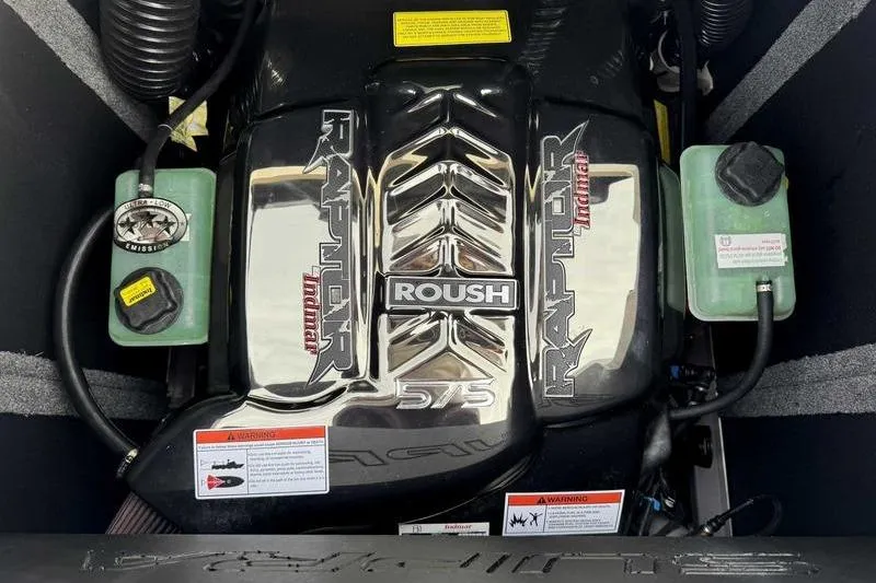 Slide: The Image of 2022 Supra SL engine with Roush Raptor 575 supercharger, detailed view. - 14