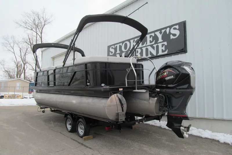 Slide: The Image of 2023 Godfrey Sweetwater 2286 C pontoon boat with Yamaha engine at Stokley's Marine. - 4