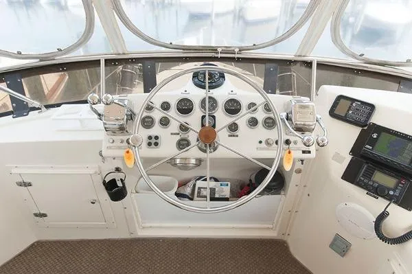 Slide: The Image of Californian 48 Cockpit Motor Yacht 1988 - 11