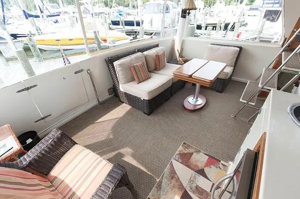Slide: The Image of Californian 48 Cockpit Motor Yacht 1988 - 5