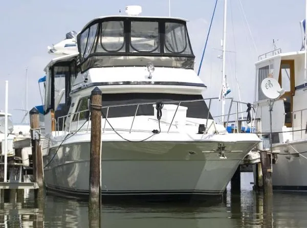 Slide: The Image of Sea Ray 440 Aft Cabin Motoryacht 1990 - 0