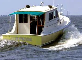 Slide: The Image of Blue Seas Chesapeake Explorer Trawler LA 1986 - 0