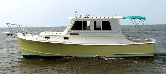 Slide: The Image of Blue Seas Chesapeake Explorer Trawler LA 1986 - 1