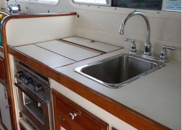 Slide: The Image of Blue Seas Chesapeake Explorer Trawler LA 1986 - 11
