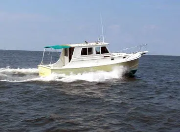 Slide: The Image of Blue Seas Chesapeake Explorer Trawler LA 1986 - 2