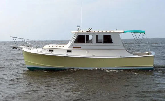 Slide: The Image of Blue Seas Chesapeake Explorer Trawler LA 1986 - 4