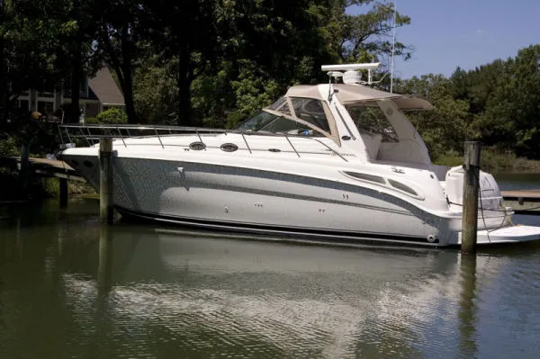 Slide: The Image of Sea Ray 380 Sundancer w/ Diesels 2002 - 0