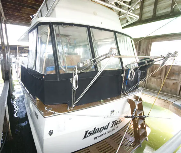Slide: The Image of Trojan Fly Bridge Motor Yacht (VA) 1974 - 1