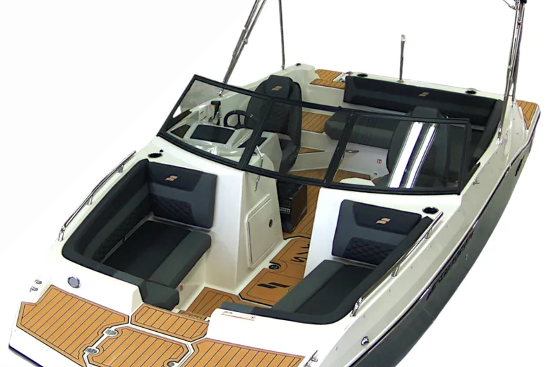 Slide: The Image of 2026 Starcraft SVX 190 OB boat with sleek design and spacious seating. - 0