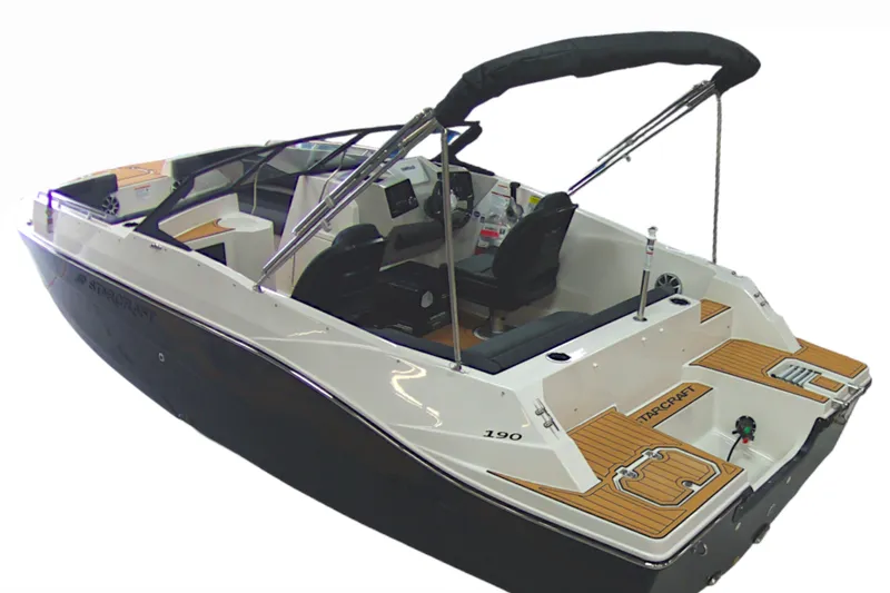 Slide: The Image of 2026 Starcraft SVX 190 OB boat with sleek design and modern features. - 3