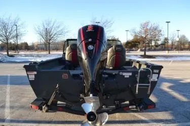 Slide: The Image of 2023 Ranger VS1782SC Angler boat, rear view in a parking lot. - 3