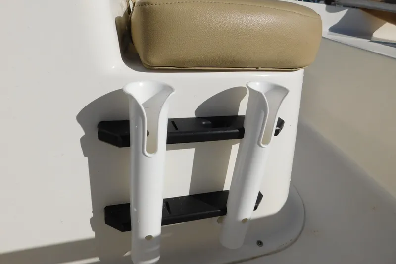 Slide: The Image of Rod holders on a 2019 Key West 1720 Center Console boat. - 17