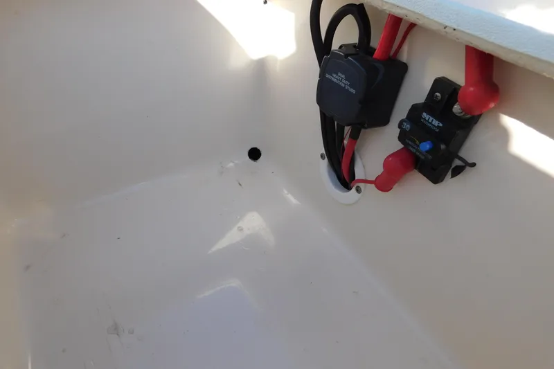 Slide: The Image of 2019 Key West 1720 Center Console boat wiring and electrical components. - 23