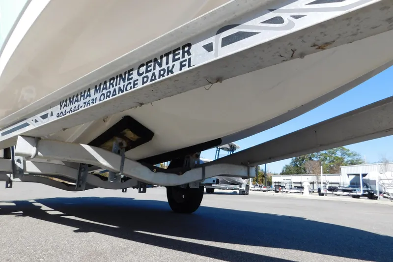 Slide: The Image of 2019 Key West 1720 Center Console boat on trailer at Yamaha Marine Center. - 26
